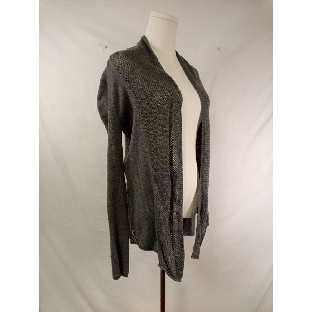 Express Women's Gray Knit Cardigan Duster Sweater Size Medium - Picture 3 of 6